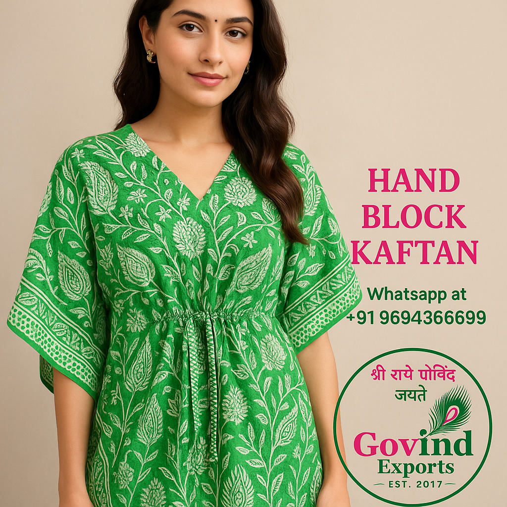 Hand Block women kaftans